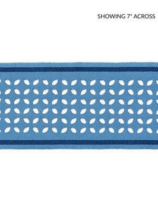 Scalamandre Trim Cassis Laser Cut Tape Blue Jay SCT33230002