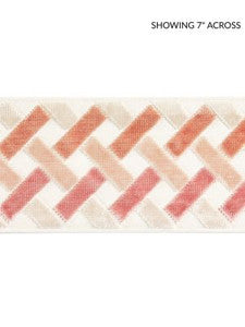 Scalamandre Trim Parquet Velvet Tape Rose Quartz SCT33260002