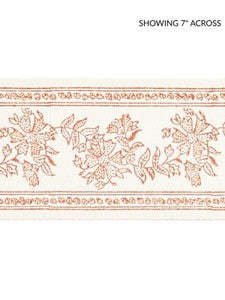 Scalamandre Trim Citra Block Print Tape Coral Spice SCT33270002