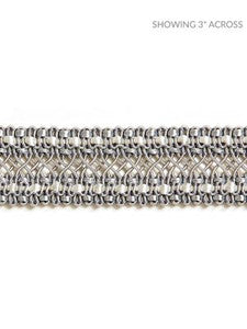 Scalamandre Trim Selena Gimp Braid Zinc SCV12400002
