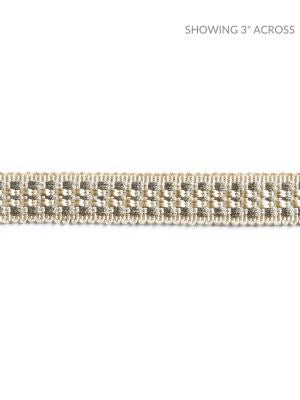 Helena Braid Heron SCV12500002 by Scalamandre Designer Trim NOVANTA PASSEMENTERIE 59% RAYON 41% FIBRANNE CHINA LIGHT DUTY Horizontal: 0" and Vertical: 0" 0.63 - Swanky Fabrics -