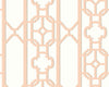 Joanna Fret Peach SCWP88582D0002 by Scalamandre Designer Wallpaper