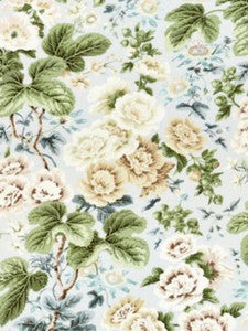 Scalamandre Fabric Highgrove Linen Print Rain SC165950003