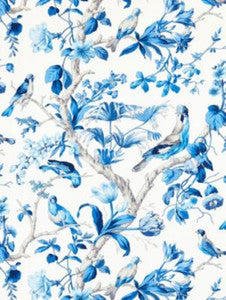 Scalamandre Fabric Belize Print Porcelain SC166000003