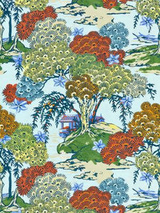 Scalamandre Fabric Sea Of Trees Print Kaleidescope SC166270003