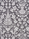 Scalamandre Fabric Shalimar Embroidery Charcoal SC270320003