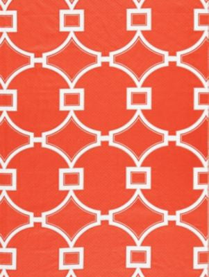 Circle Fret Coral SC270720003 by Scalamandre Designer Fabric JARDIN 50% VISCOSE 30% LINEN 20% POLYESTER INDIA MEDIUM DUTY Horizontal: 11" and Vertical: 9.375" 54 - Swanky Fabrics -