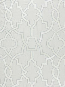 Scalamandre Fabric Damascus Embroidery Pearl Grey SC270730003