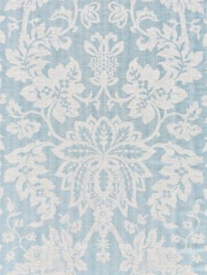 Metalline Damask Bluestone SC271360003 by Scalamandre Designer Fabric MODERN LUXURY 56% LINEN 24% POLYESTER 20% SILK INDIA MEDIUM DUTY Horizontal: 38.625" and Vertical: 27" 54.5 - Swanky Fabrics -