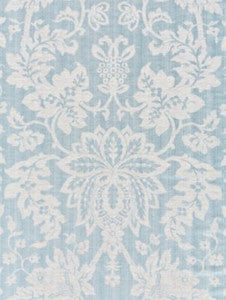 Scalamandre Fabric Metalline Damask Bluestone SC271360003