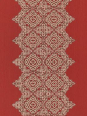 Josephine Carnelian SC271680003 by Scalamandre Designer Fabric LA BOHEME 60% COTTON 25% LINEN 15% POLYESTER INDIA MEDIUM DUTY Horizontal: 17" and Vertical: 28" 55 - Swanky Fabrics -