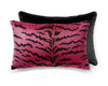 Tigre/Velvet Pillow 22 X 14 - Reds & Black / Black SCALTIGRPIL0003 by Scalamandre Designer Pillow