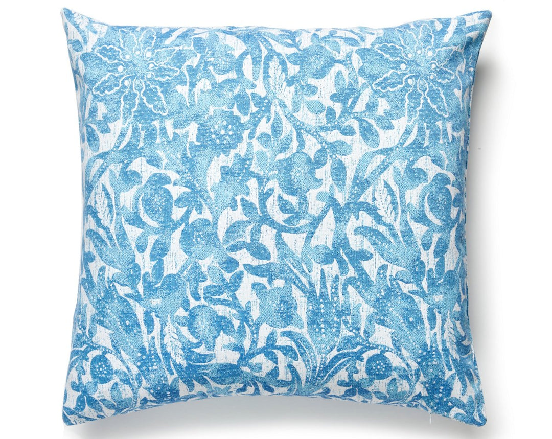 Bali Floral Outdoor Pillow 22 X 22 - Caribe SCBALIPILL0003 by Scalamandre Designer Pillow