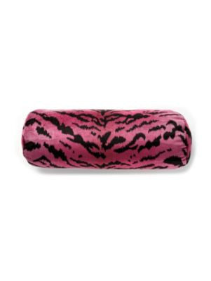 Tigre Pillow 21 X 7 - Reds & Black SCBTIGRPILL0003 by Scalamandre Designer Pillows 69% VISCOSE 18% POLYESTER 13% COTTON U.S.A. Horizontal: and Vertical: 0 - Swanky Fabrics -