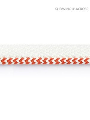Zig Zag Cord Coral SCC3130003 by Scalamandre Designer Trim ISOLA INDOOR / OUTDOOR 99% POLYOLEFIN, 1% POLYESTER UNITED KINGDOM HEAVY DUTY Horizontal: and Vertical: 0.25 - Swanky Fabrics -