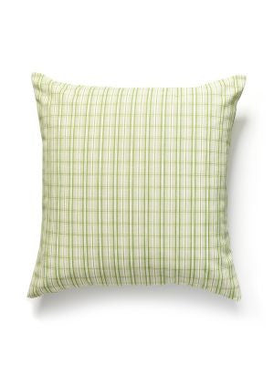 Check Please Outdoor Pillow 22 X 22 - Fern SCCHECKPILL0003 by Scalamandre Designer Pillows 62% ACRYLIC 38% POLYESTER U.S.A. HEAVY DUTY Horizontal: and Vertical: 0 - Swanky Fabrics -