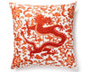 Chi'En Dragon Pillow 22 X 22 - Persimmon SCDRAGONPIL0003 by Scalamandre Designer Pillow