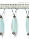 Scalamandre Trim Vionnet Beaded Fringe Aquamarine SCFX15010003