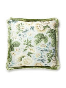 Scalamandre Pillow Highgrove Linen Print   22 X 22 - Rain SCHIGHPILL0003