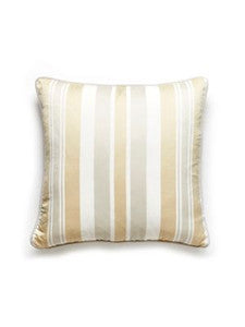 Scalamandre Pillow Mayfair Cotton Stripe   22 X 22 - Pebble SCMAYFPILL0003