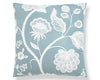 Kensington Embroidery Pillow 22 X 22 - Sky SCSDDK271510003 by Scalamandre Designer Pillow