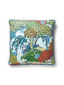 Scalamandre Pillow Sea Of Trees   22 X 22 - Kaleidescope SCSEAOTPILL0003