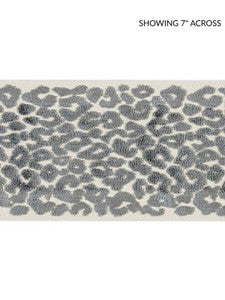 Scalamandre Trim Leopard Velvet Tape Smoke SCT32770003
