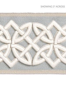 Scalamandre Trim Celtic Embroidered Tape Mineral SCT32820003