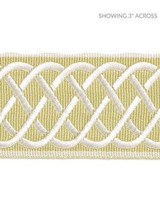 Scalamandre Trim Helix Embroidered Tape Lettuce SCT32840003