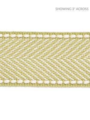 Montauk Herringbone Tape Lettuce SCT32850003 by Scalamandre Designer Trim HAMPTONS TRIMMINGS 99% ACRYLIC 1% POLYESTER CHINA LIGHT DUTY Horizontal: and Vertical: 1.88 - Swanky Fabrics -
