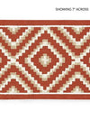 Scalamandre Trim Medina Embroidered Tape Carnelian SCT33060003