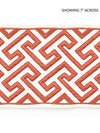 Scalamandre Trim Labyrinth Embroidered Tape Coral SCT33190003