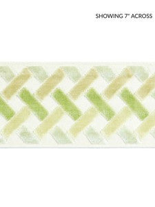 Scalamandre Trim Parquet Velvet Tape Meadow SCT33260003