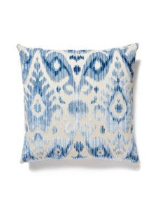 Scalamandre Pillow Tashkent Velvet   22 X 22 - Pacific SCTASHKPILL0003