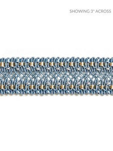 Scalamandre Trim Selena Gimp Braid Bluestone SCV12400003