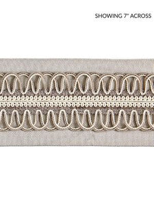 Scalamandre Trim Colette Braided Tape French Grey SCV12420003