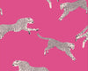 Leaping Cheetah Bubblegum SCWP88449D0003 by Scalamandre Designer Wallpaper