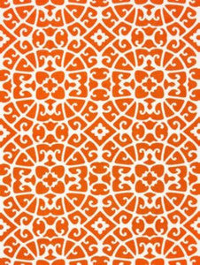 Scalamandre Fabric Anshun Lattice Persimmon SC165590004