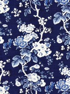 Scalamandre Fabric Ascot Linen Print Indigo SC166020004