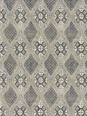 Farrah Print Truffle SC166260004 by Scalamandre Designer Fabric PACIFICA 53% LINEN 35% COTTON 12% NYLON UNITED KINGDOM MEDIUM DUTY Horizontal: 11" and Vertical: 13.75" 55.5 - Swanky Fabrics -