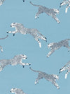 Scalamandre Fabric Leaping Cheetah Cotton Print Cloud Nine SC166340004