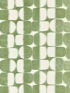 Scalamandre Fabric Rift Linen Print Basil SC166360004