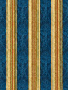 Scalamandre Fabric Santa Margarita Multi On Cobalt SC261660004