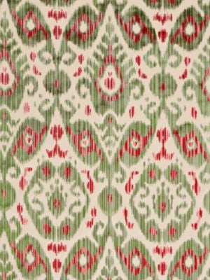 Tashkent Velvet Spring Green SC270150004 by Scalamandre Designer Fabric ORIANA 51% BEMBERG VISCOSE 49% COTTON INDIA HEAVY DUTY Horizontal: 29" and Vertical: 13.25" 55 - Swanky Fabrics -