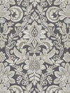 Scalamandre Fabric Elizabeth Damask Embroidery Charcoal SC270860004