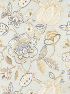 Scalamandre Fabric Coromandel Embroidery Mineral SC271260004