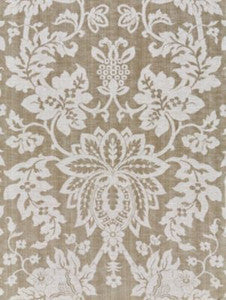 Scalamandre Fabric Metalline Damask Smoke SC271360004