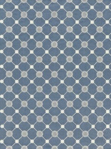 Scalamandre Fabric Gustavian Diamond Copenhagen Blue SC271610004