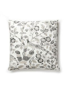 Scalamandre Pillow Anissa Print   22 X 22 - Truffle SCANISPILL0004