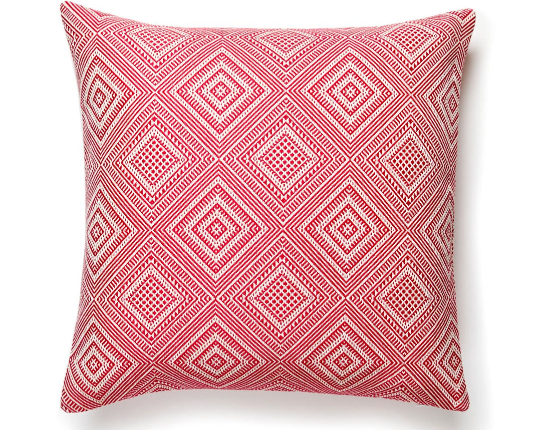 Antigua Weave Outdoor Pillow 22 X 22 - Hibiscus SCANTGPILL0004 by Scalamandre Designer Pillow